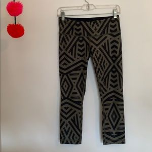 lululemon athletica Black and Gray Patterned Leggings
